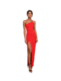 Red One Shoulder Dress