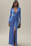 Blue gown dress